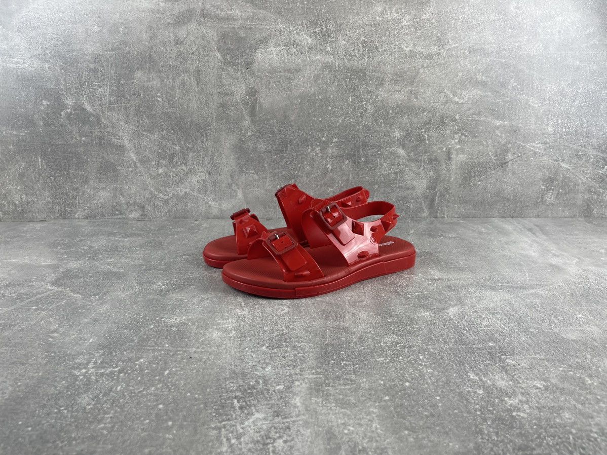 Jun Takahashi × Melissa × Undercover Melisa Undercover Jun Takahashi Avant Garde Red Sandals Size US 7 / IT 37 - 1 Thumbnail