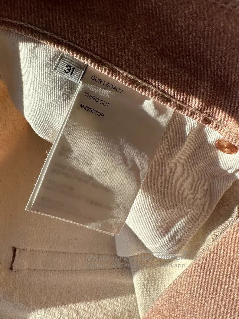 Our Legacy Our Legacy Pink Trousers Size US 31 - 5 Thumbnail