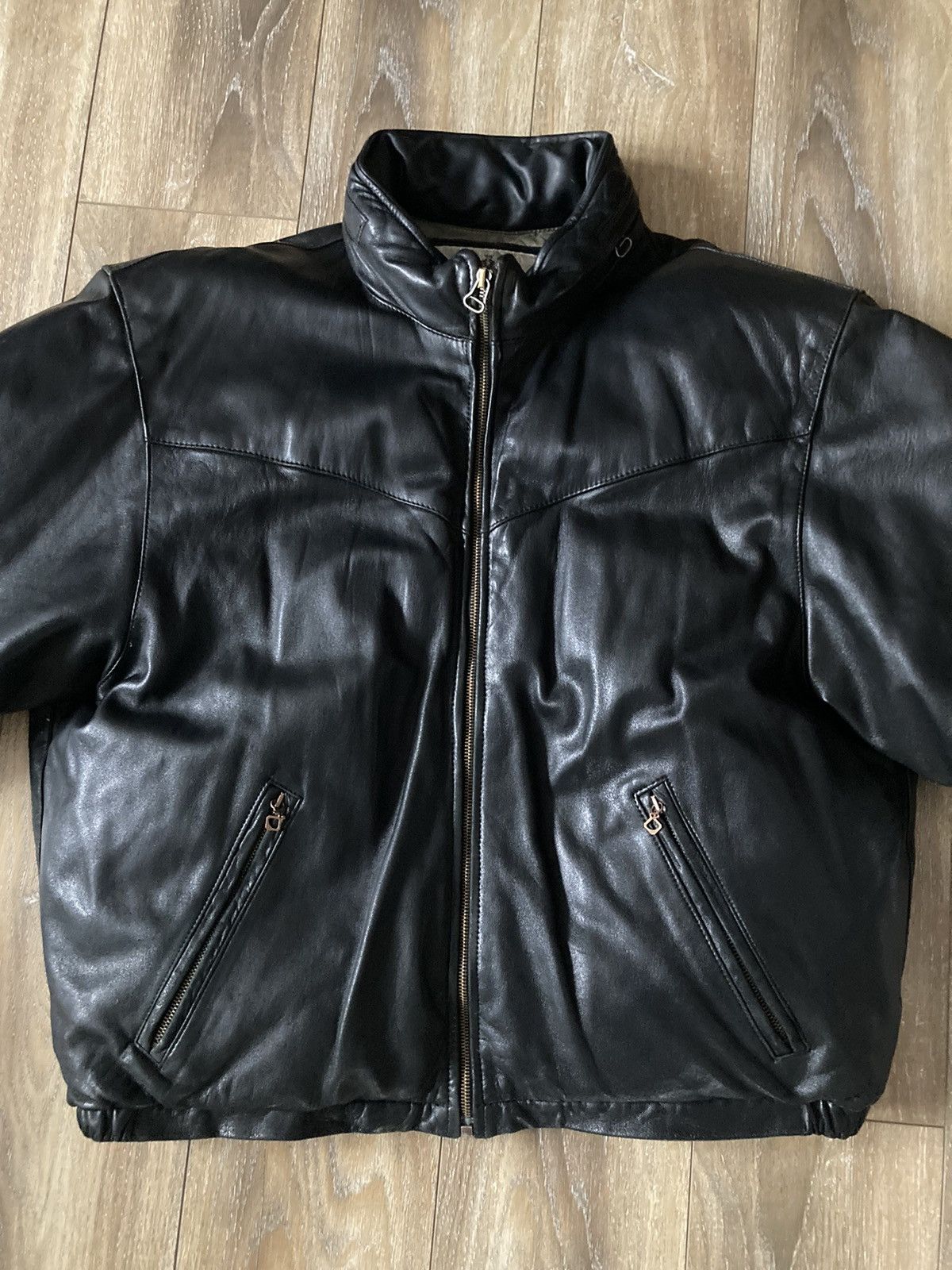 Chevignon Vintage Chevignon Leather Puffer Jacket Size US XL / EU 56 / 4 - 2 Thumbnail