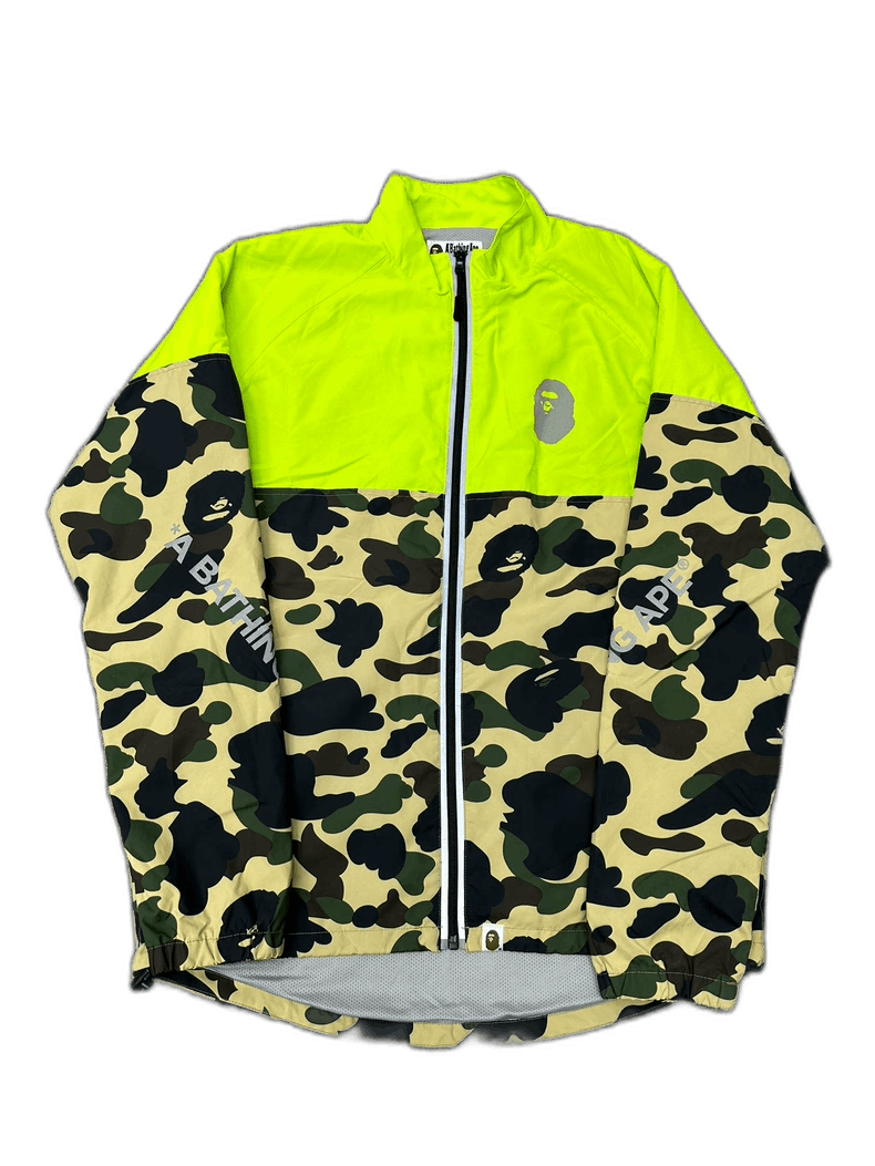 Bape BAPE Green Camo Patchwork Windbreaker Jacket Size US L / EU 52-54 / 3 - 1 Thumbnail