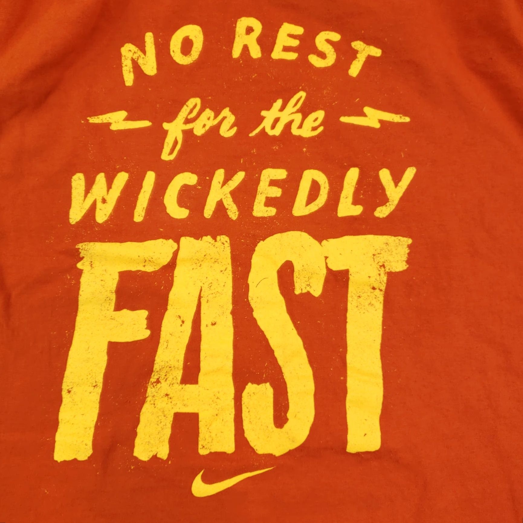 Nike Nike Dri-FIT T-Shirt Mens Small Orange Short Sleeve Moisture Wicking Cotton Logo Crew Neck Regular Fit Size US S / EU 44-46 / 1 - 6 Thumbnail