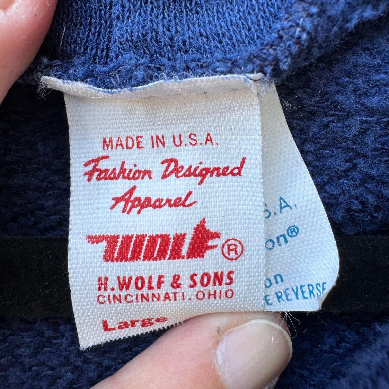 Vintage UCSB Vintage 60s H Wolf & Sons Santa Barbara Full Zip Hoodie Size US L / EU 52-54 / 3 - 2 Thumbnail