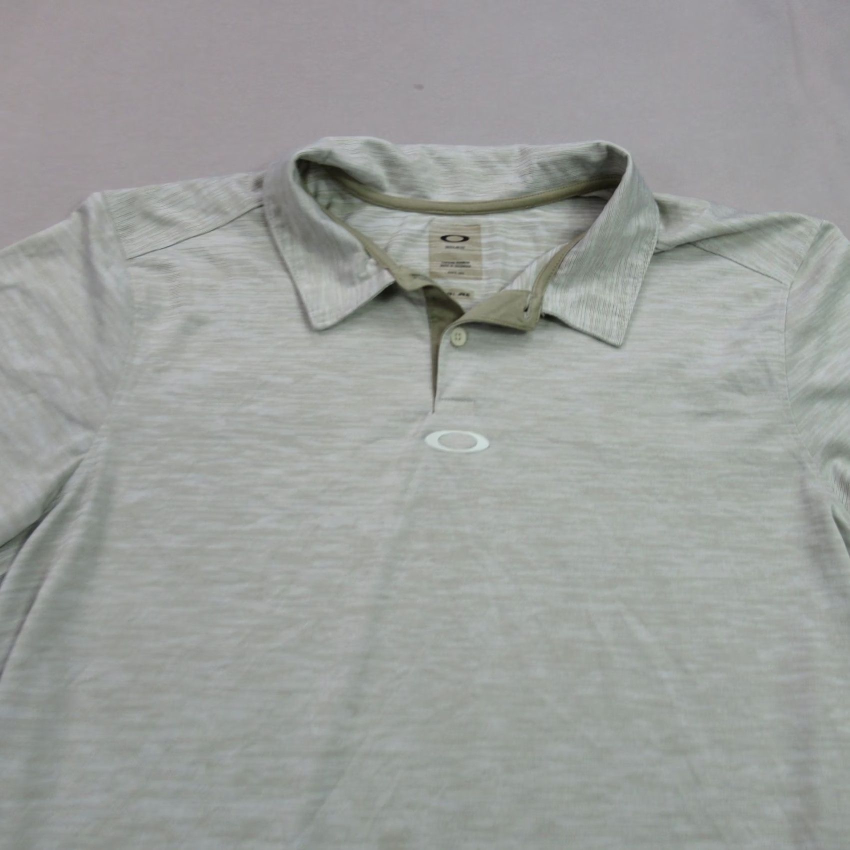 Oakley Oakley Polo Shirt Mens Large Beige Golfing Short Sleeve Lightweight Casual Size US L / EU 52-54 / 3 - 3 Thumbnail