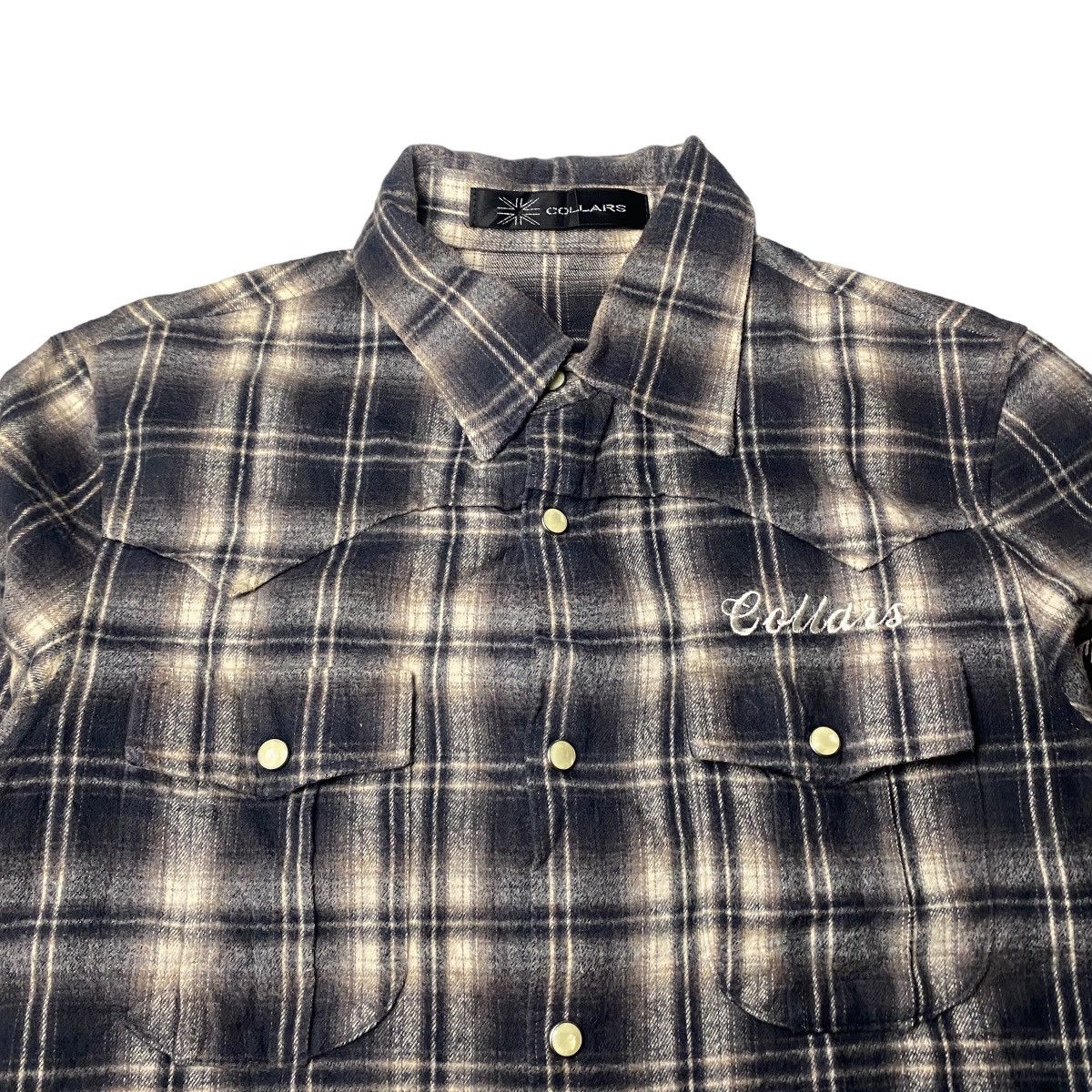 Hysteric Glamour × If Six Was Nine × Japanese Brand 2000's Collars x TFOA Skull Tattoo Plaid Flannel Size US S / EU 44-46 / 1 - 5 Thumbnail