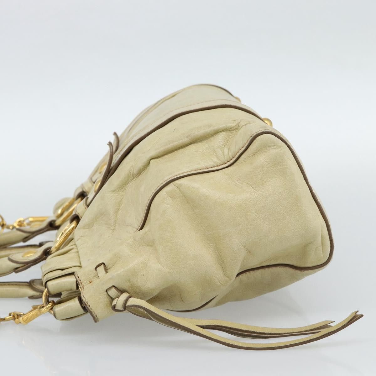 Miu Miu Borsa a mano Miu Miu Matelassé in pelle 2 vie beige oro Size ONE SIZE - 3 Thumbnail