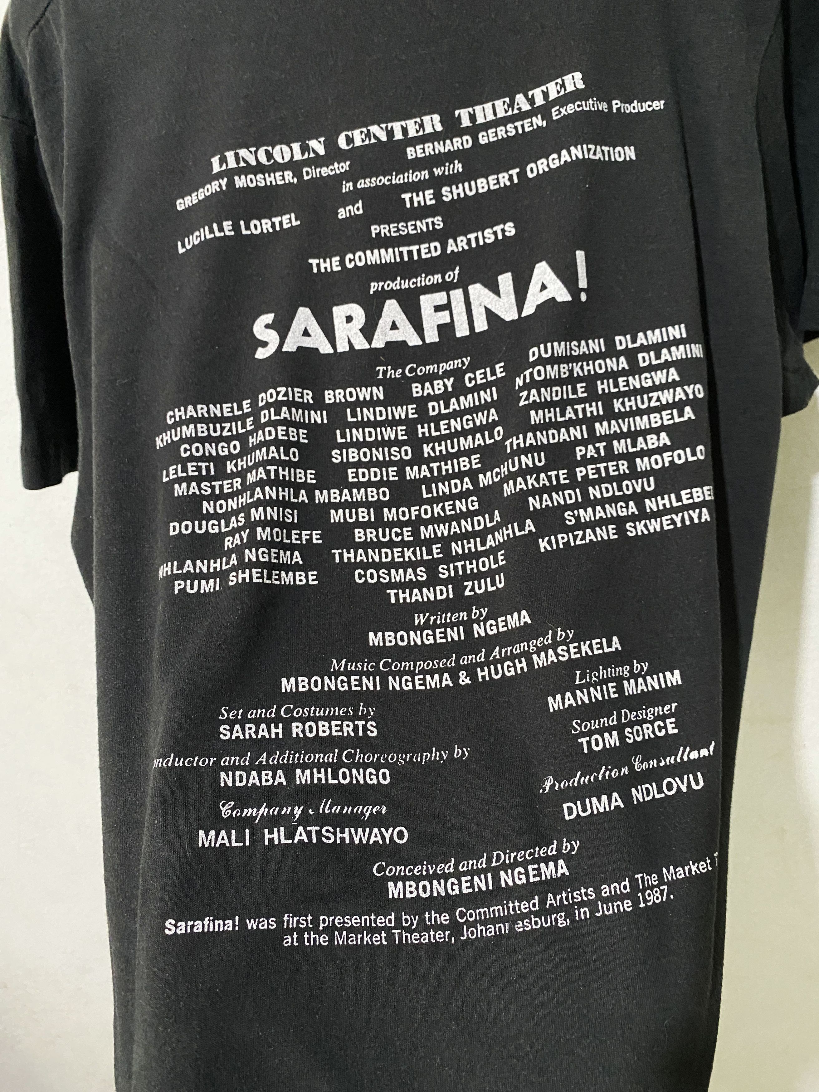Band Tees × Vintage Vintage 80s Sarafina Musical Shirt Size US L / EU 52-54 / 3 - 4 Thumbnail