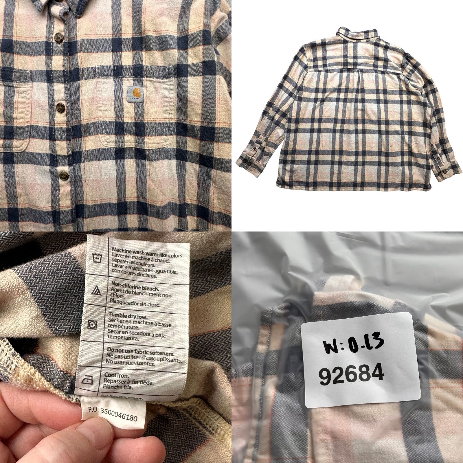 Carhartt Carhartt Rugged Flex Plaid Flannel Long Sleeve Shirt Womens XXL Pink Black Button-Up Casual Fall Winter Size XXL / US 16-18 / IT 52-54 - 8 Thumbnail