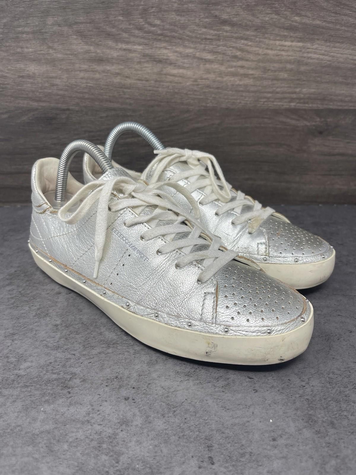 Other Rebecca Minkoff Shoes Womens Size 8 Metallic Silver Lace Up Size US 8 / IT 38 - 4 Thumbnail