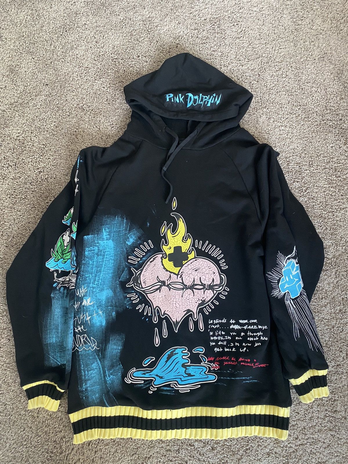 Pink Dolphin Pink Dolphin Wave Lordz hoodie Grailed