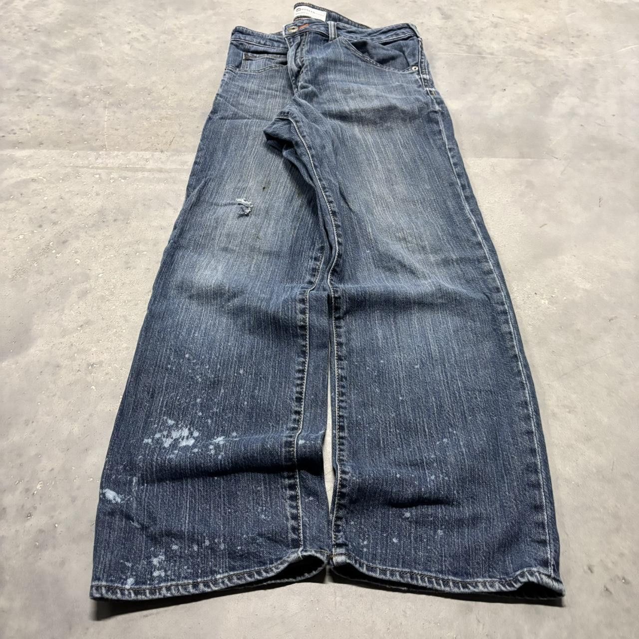 Japanese Brand × Vintage Crazy Vintage Y2K/2000s Grunge Dark Wash Denim Jeans! Size US 34 / EU 50 - 3 Thumbnail
