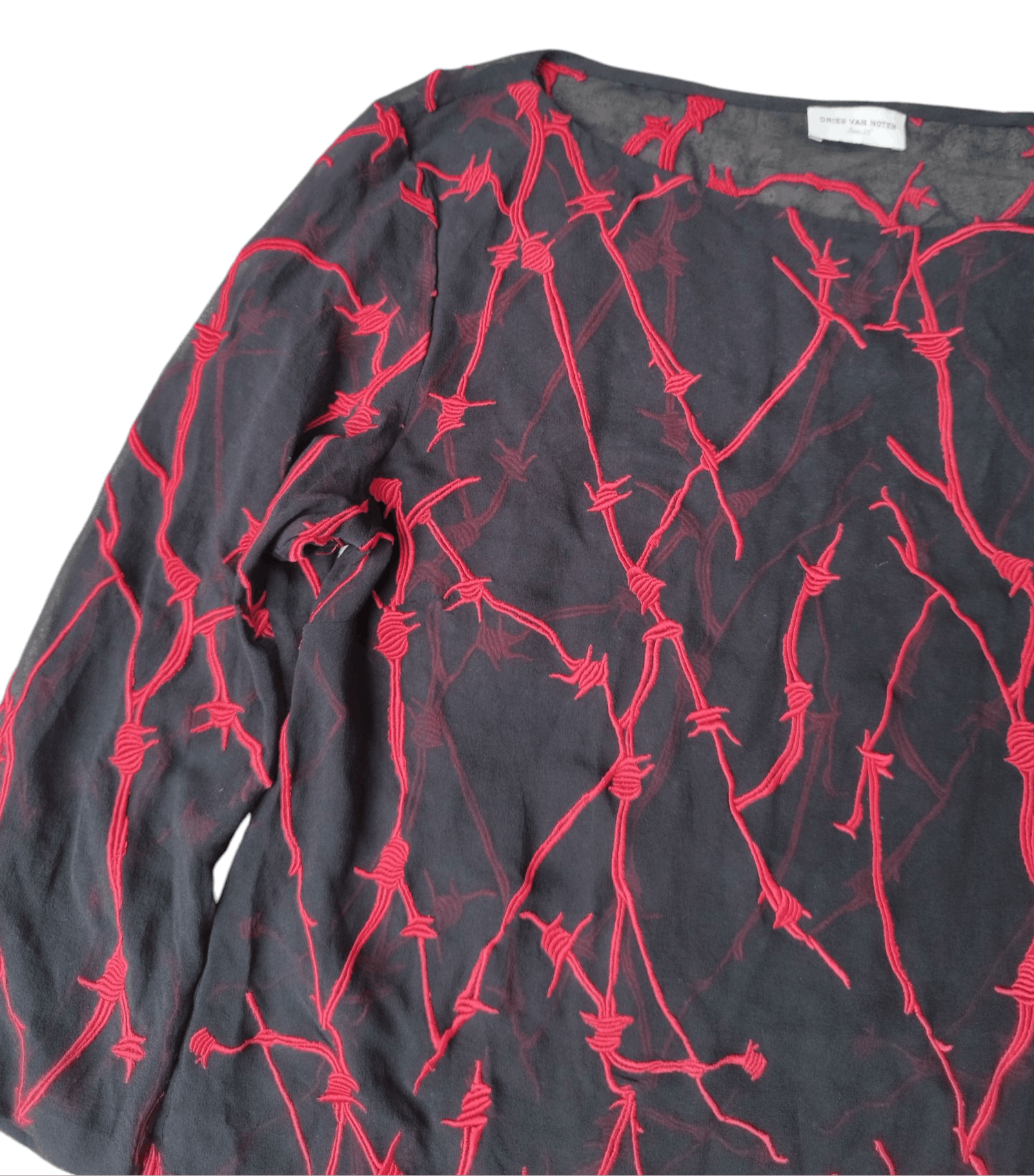 Dries Van Noten Dries van noten wire embroidery Longsleeve mesh Size M / US 6-8 / IT 42-44 - 3 Thumbnail