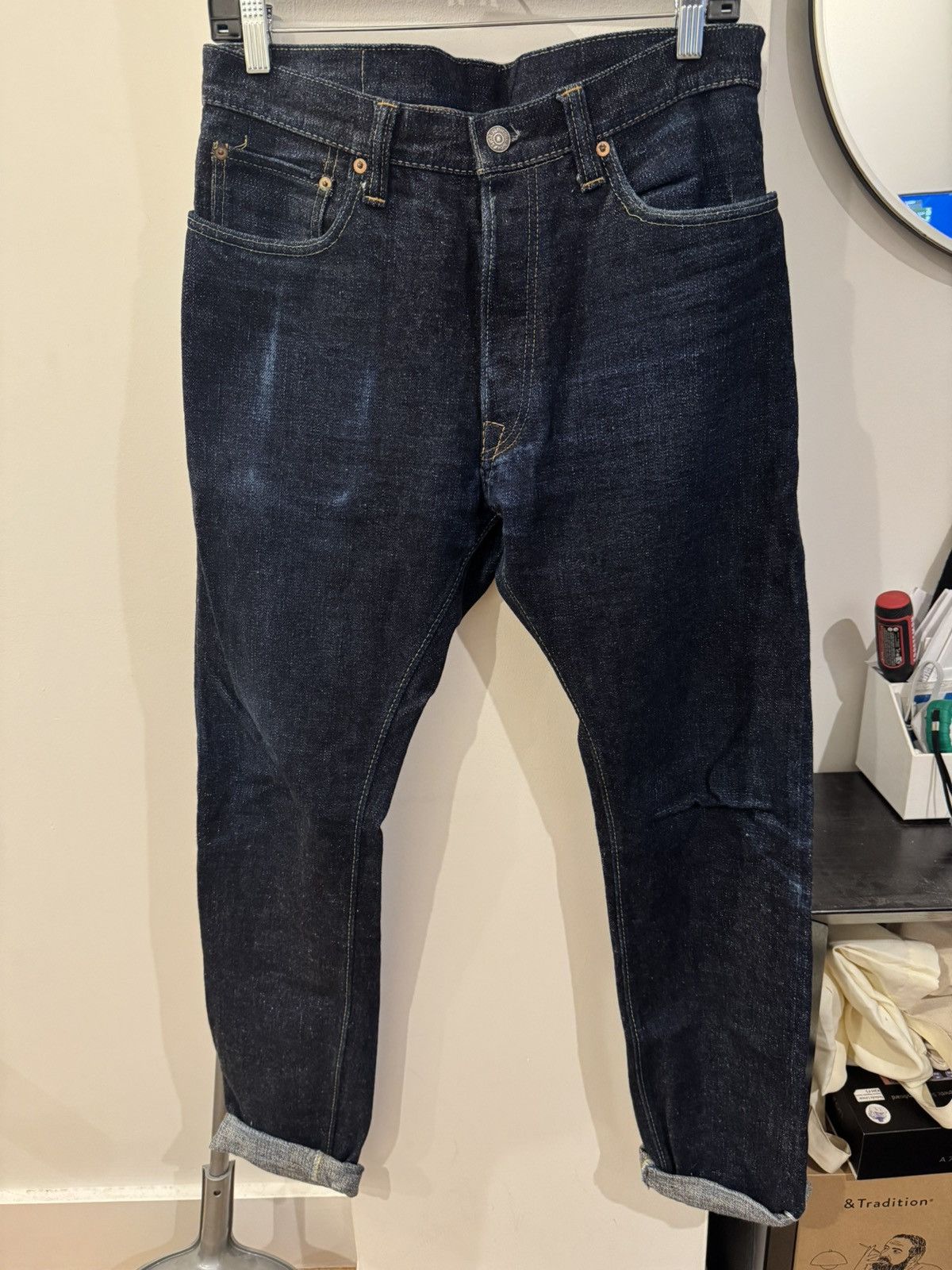 Pure Blue Japan - 16.5 Oz Slub Denim Relaxed Tapered Wash