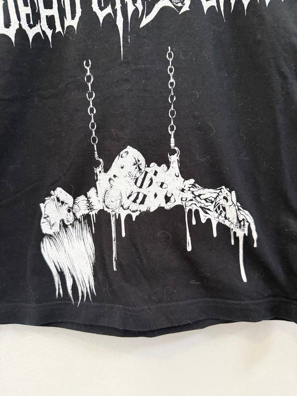 Vintage VINTAGE T-shirt GIRL ROCK SKULL Y2K 90s Size S / US 4 / IT 40 - 4 Thumbnail