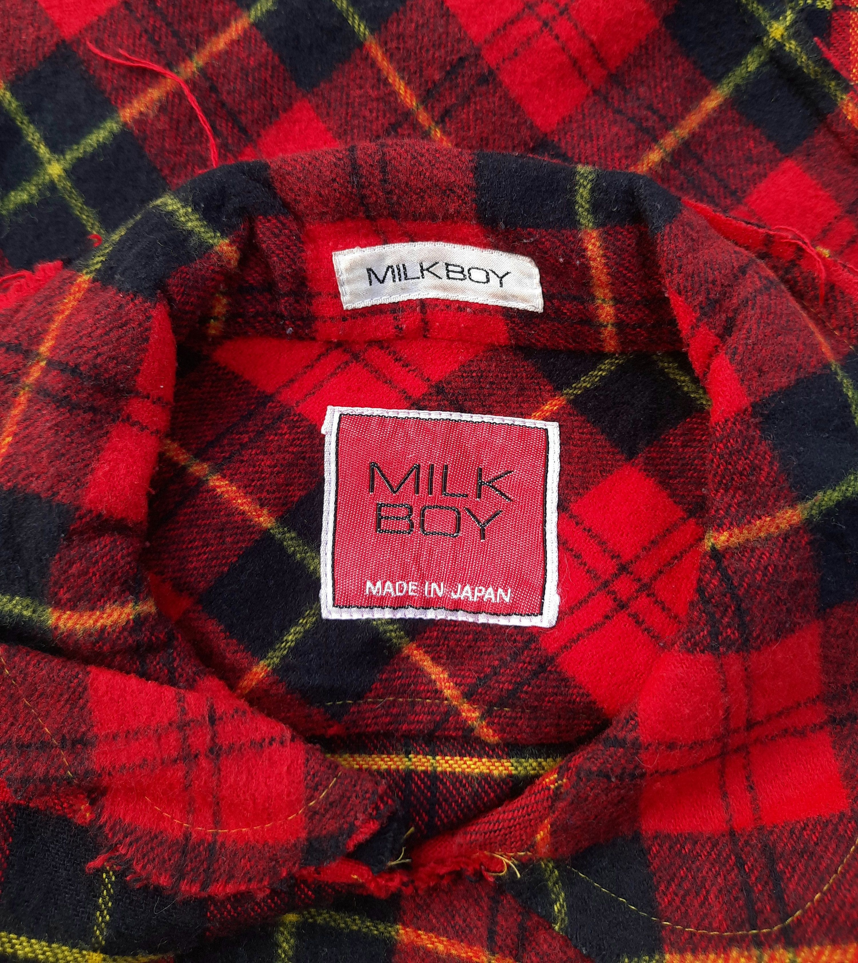 Japanese Brand MILK BOY Red Check Jacket Size US M / EU 48-50 / 2 - 3 Thumbnail
