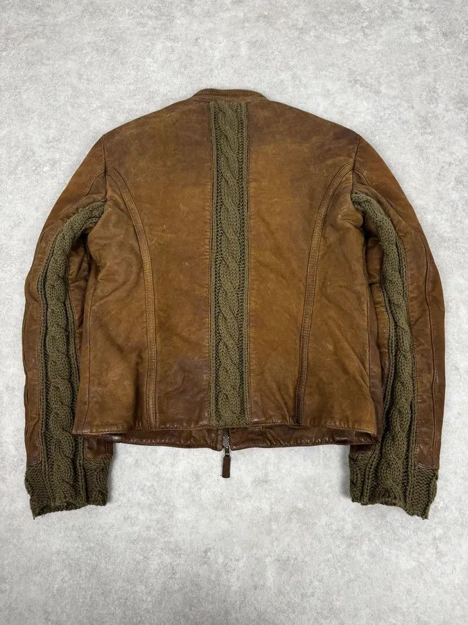Emporio Armani AW2009 Emporio Armani Brown Leather Biker Jacket Size US M / EU 48-50 / 2 - 4 Thumbnail