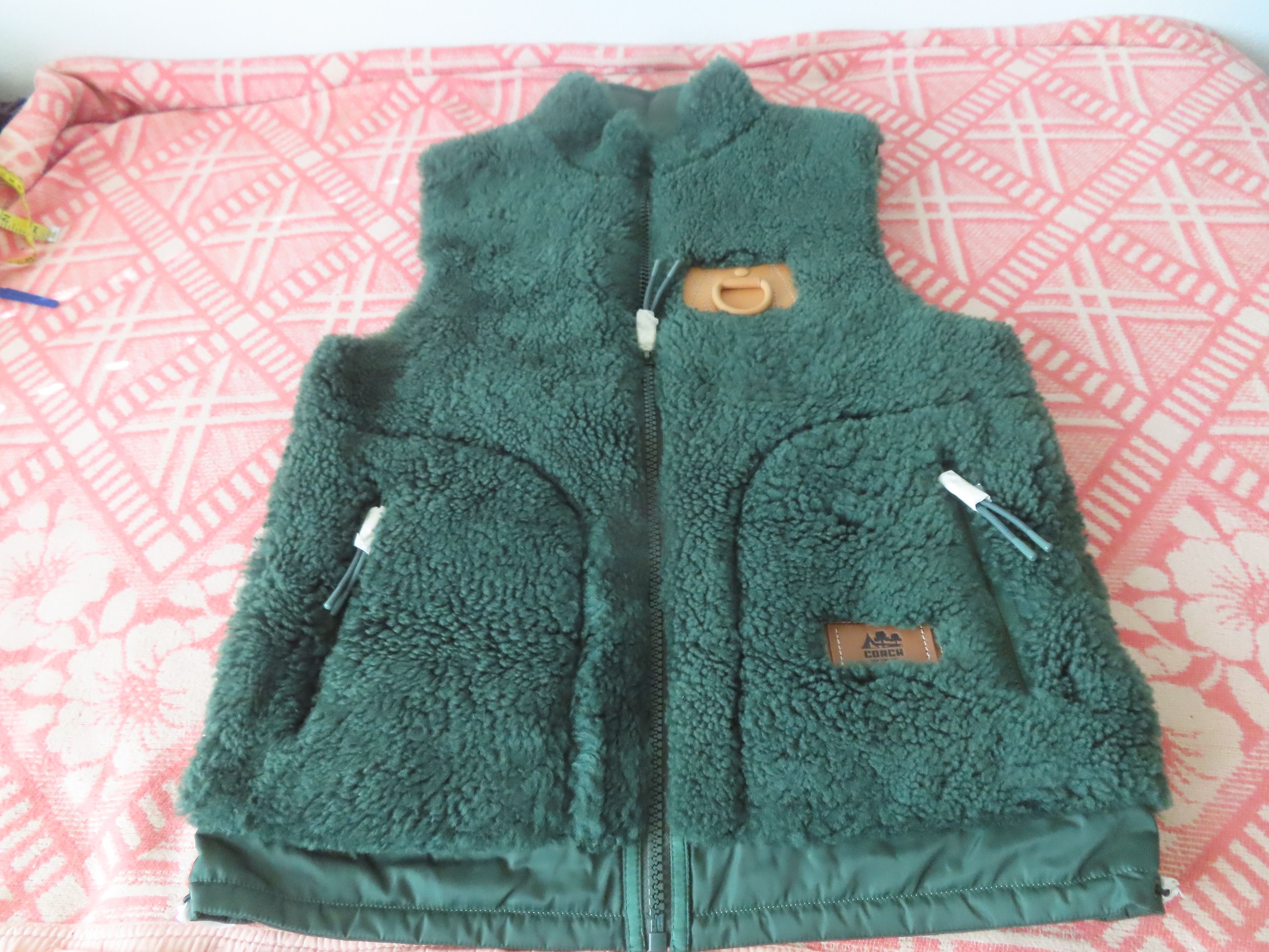 Coach × Designer Coach Shearling Vest - Hunter Green - Size 50 NWT Size US M / EU 48-50 / 2 - 1 Thumbnail