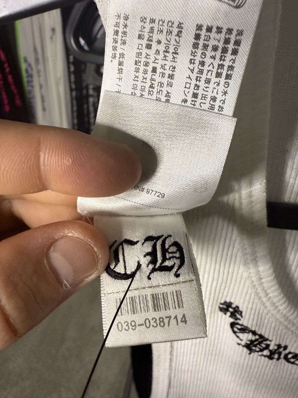 Chrome Hearts Chrome Hearts White Scroll Logo Ribbed Tank Top Size US M / EU 48-50 / 2 - 5 Thumbnail