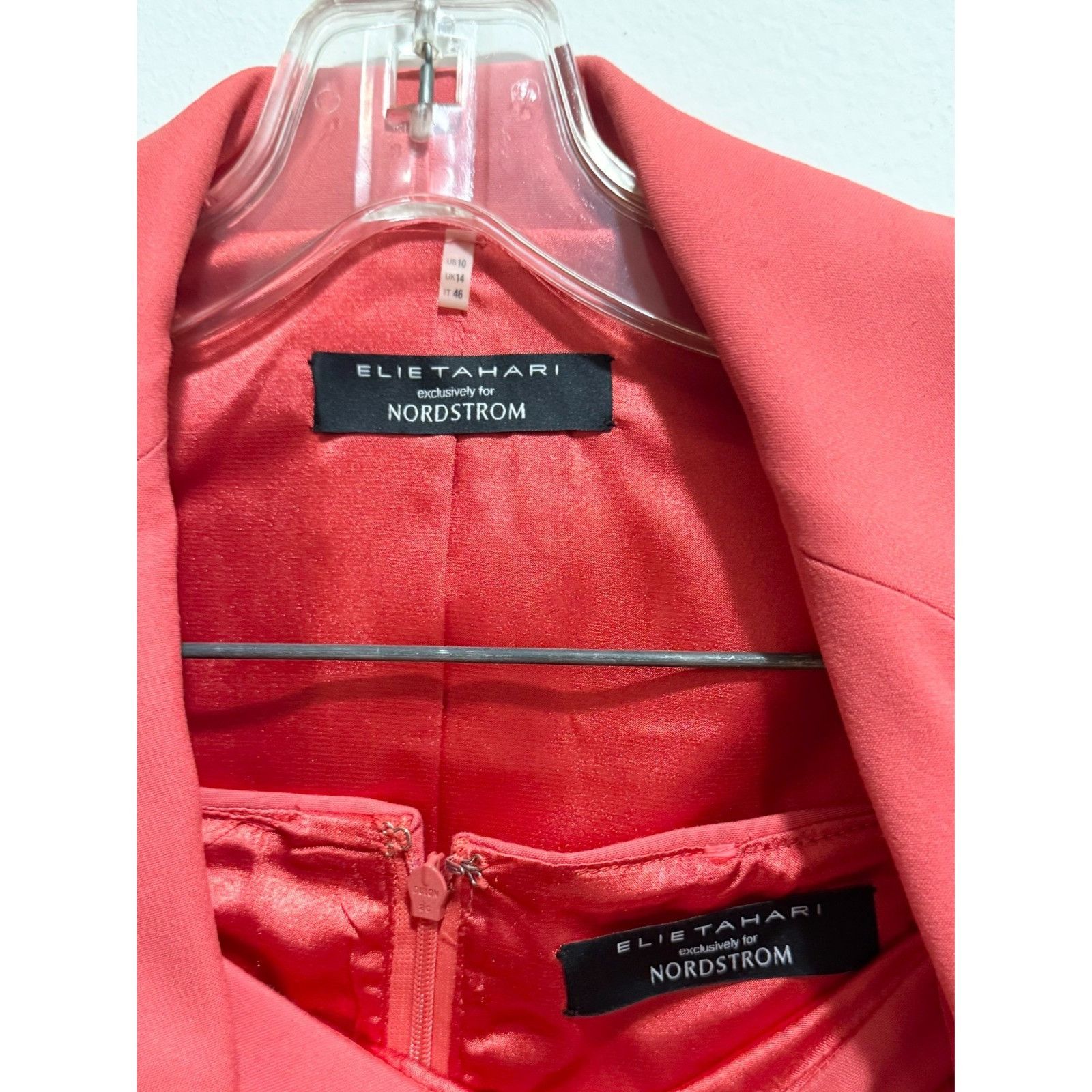 Other Elie Tahari for Nordstrom Pink Blazer & skirt suit set Size Size L / US 10 / IT 46 - 7 Thumbnail