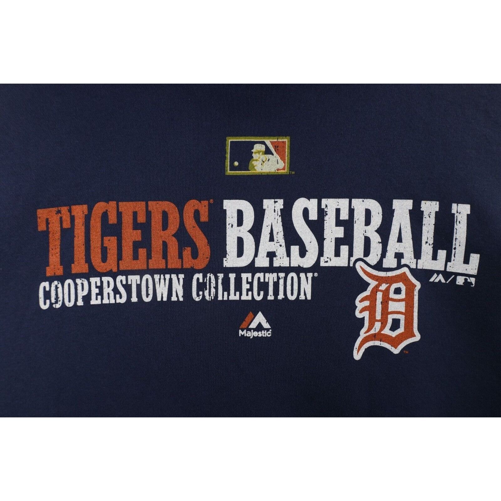 Majestic × Vintage Vintage Majestic Faded Detroit Tigers Baseball Hoodie Size US XXL / EU 58 / 5 - 4 Thumbnail