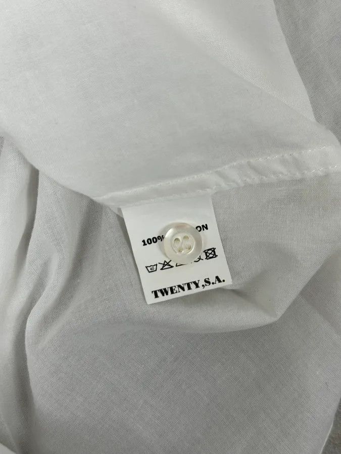Marithe + Francois Girbaud 2000s Marithé + François Girbaud White Stars Shirt Size US M / EU 48-50 / 2 - 9 Thumbnail