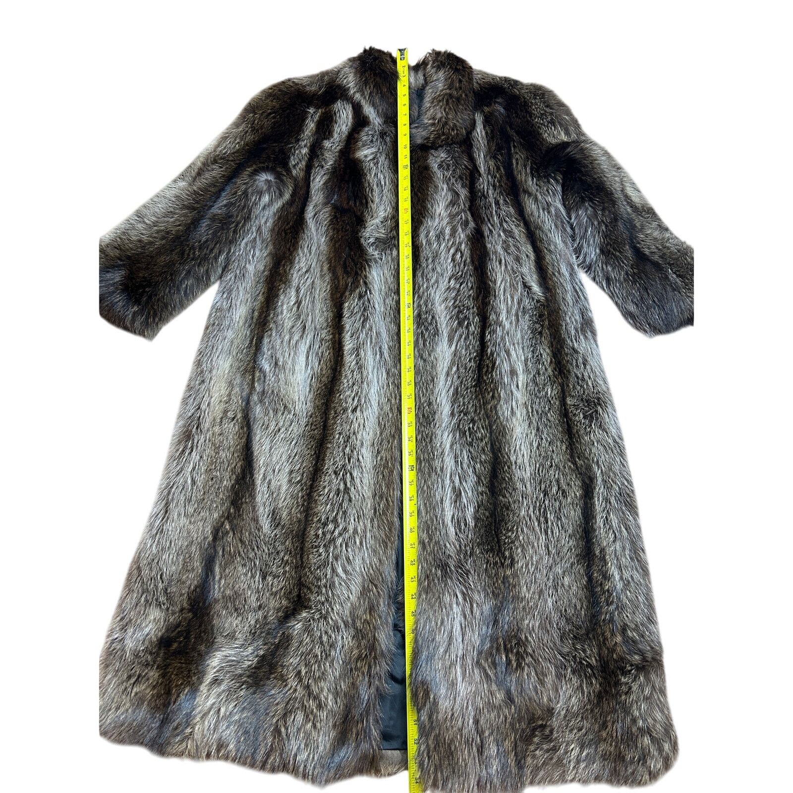 Other Vintage Raccoon Fur Coat Dior Lined by Alaskan Custom Furs Size XL / US 12-14 / IT 48-50 - 3 Thumbnail