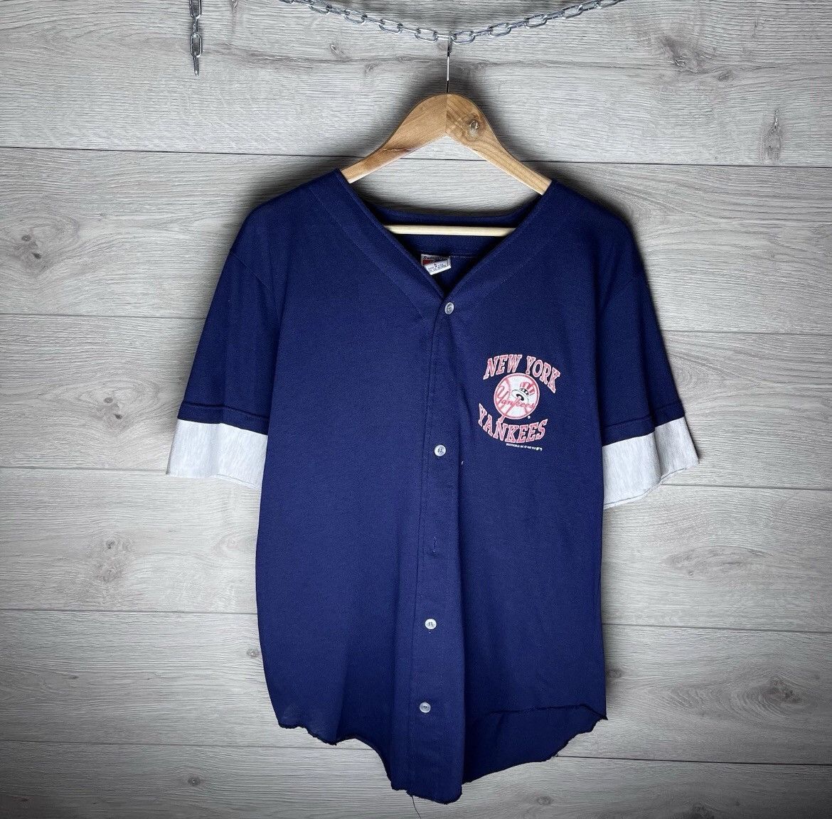 Vintage Vintage men’s t-shirt New York Yankees size L 1992 made 🇺🇸 Size US L / EU 52-54 / 3 - 2 Thumbnail
