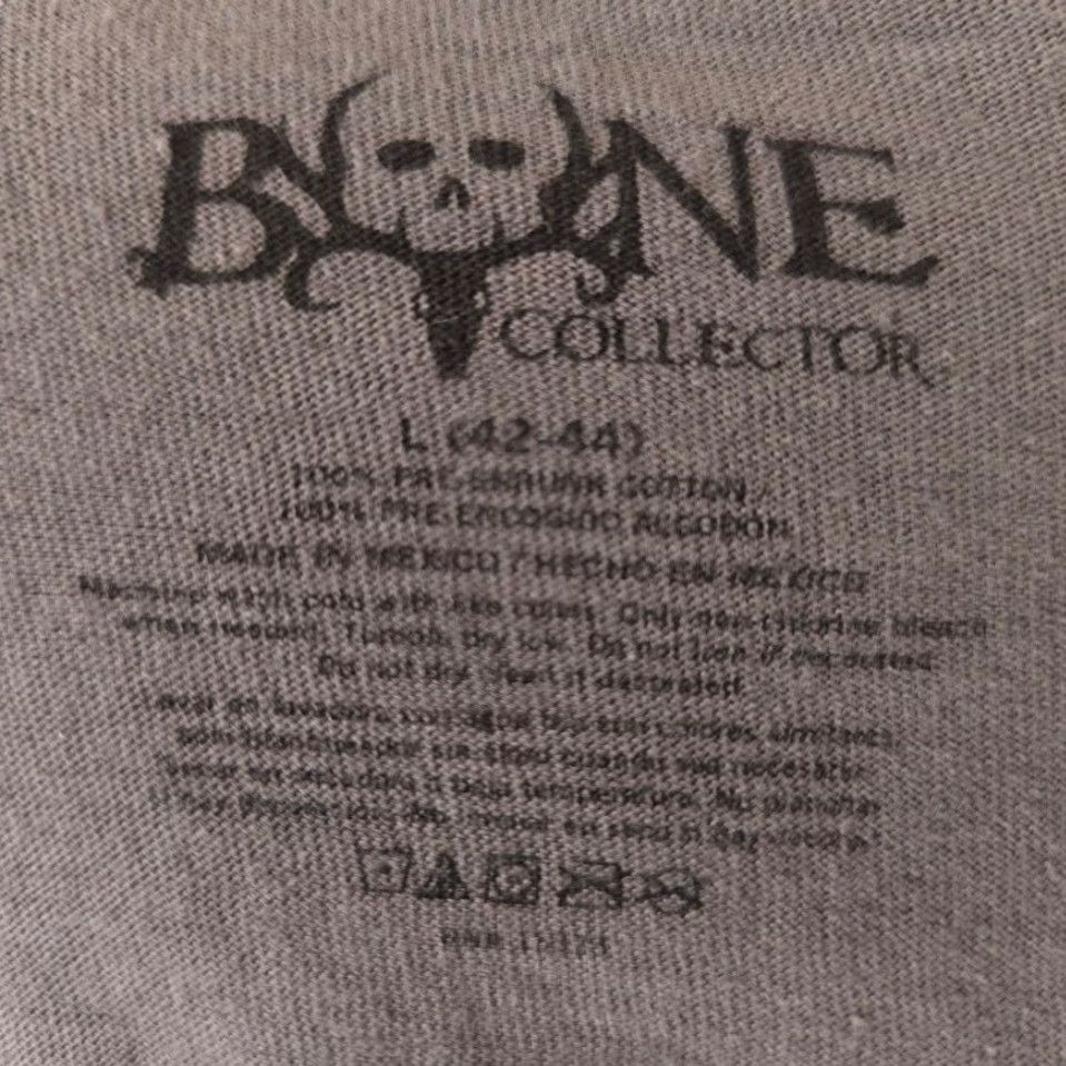 Bones Bone Collector Deer Hunting T-Shirt Mens Large Gray Long Sleeve Size US L / EU 52-54 / 3 - 6 Thumbnail