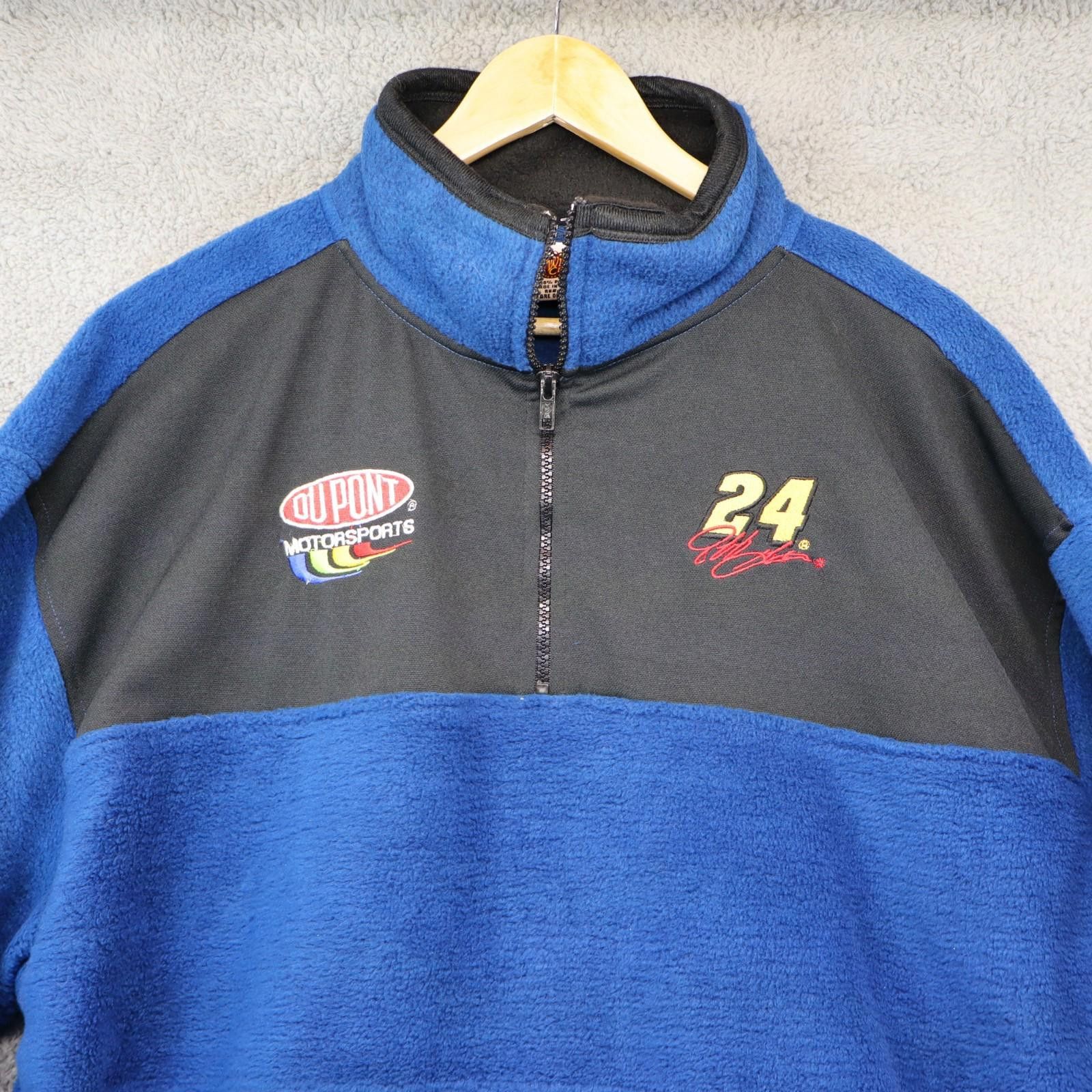 Winners Circle Jeff Gordon 24 1/4 Zip Fleece NASCAR XXL Blue Winners Circle Size ONE SIZE - 2 Thumbnail