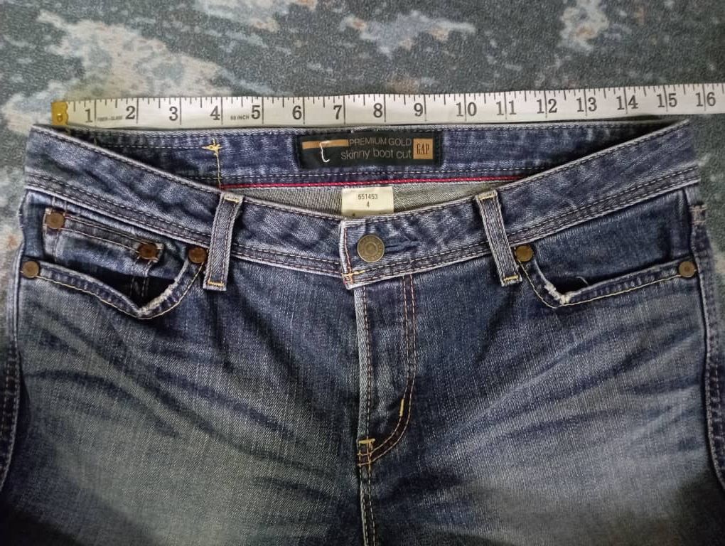 Tornado Mart Flare Jeans Premium Gold GAP Skinny Bootcut Jeans Size US 30 / EU 46 - 7 Thumbnail
