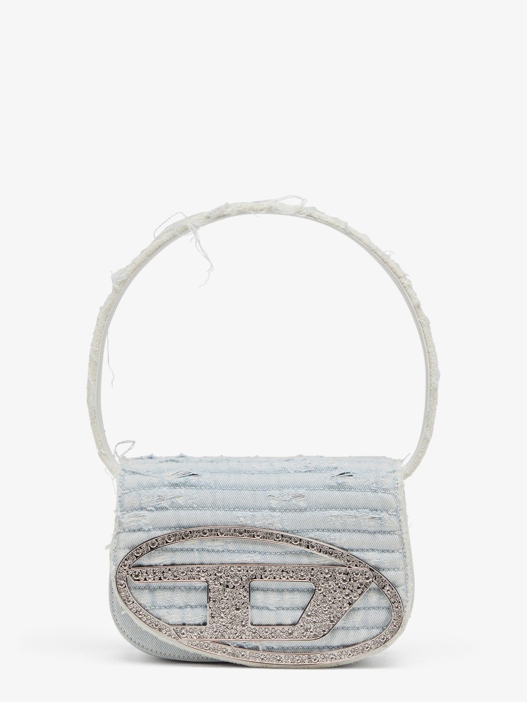 Diesel 1Dr Denim Shoulder Bag With Rhinestone D Logo Size ONE SIZE - 1 Thumbnail