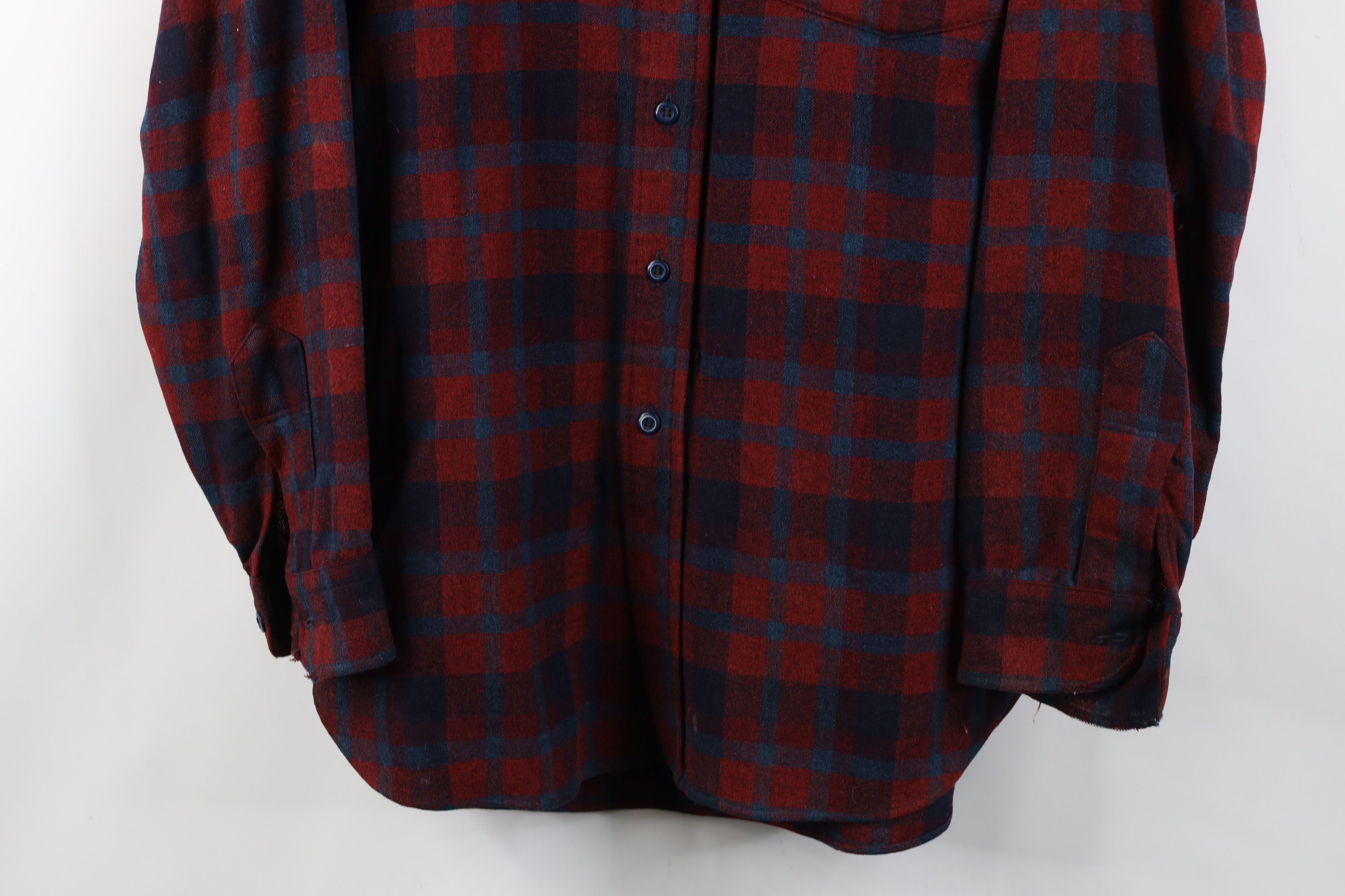 Pendleton Vintage 70s Pendleton Wool Knit Collared Button Shirt USA Size US M / EU 48-50 / 2 - 3 Thumbnail