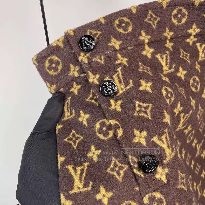 Louis Vuitton Louis Vuitton Brown wool presbyopic full print skirt Size 37" - 5 Thumbnail