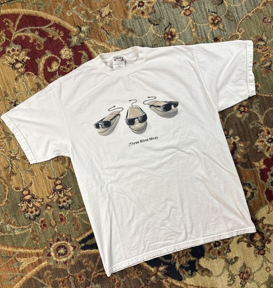 Tultex Vintage 1999 Three Blind Mice Tech T-shirt Size US L / EU 52-54 / 3 - 1 Thumbnail