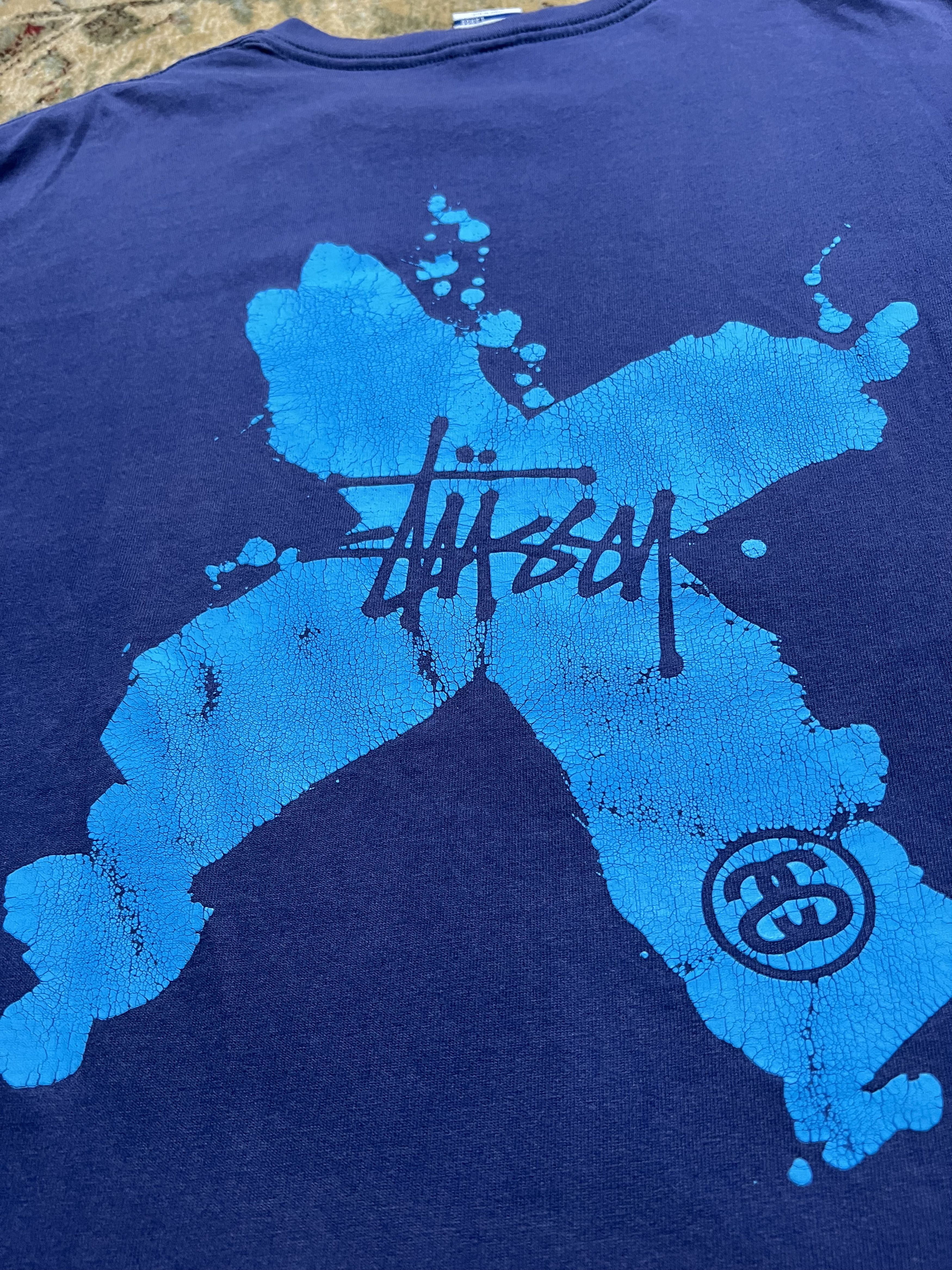 Stussy × Vintage 90s Stussy X Iconic Logo Tshirt Tee y2k style Size US M / EU 48-50 / 2 - 4 Thumbnail