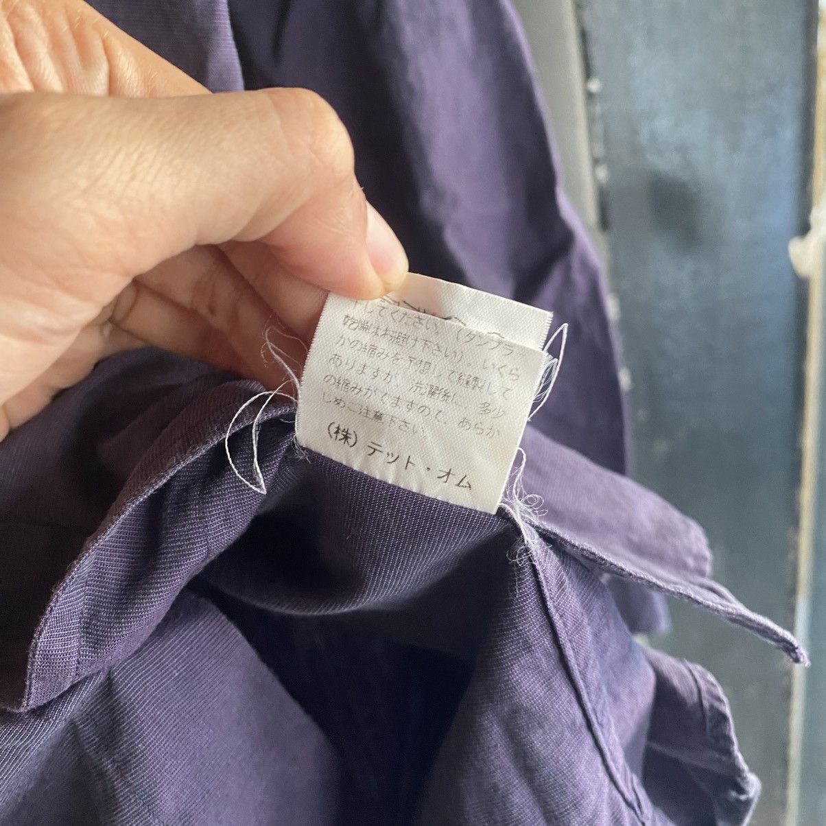Tete Homme Tete homme by yohji yamamoto Vintage Purple Shirt - Size LL Size US XL / EU 56 / 4 - 12 Thumbnail