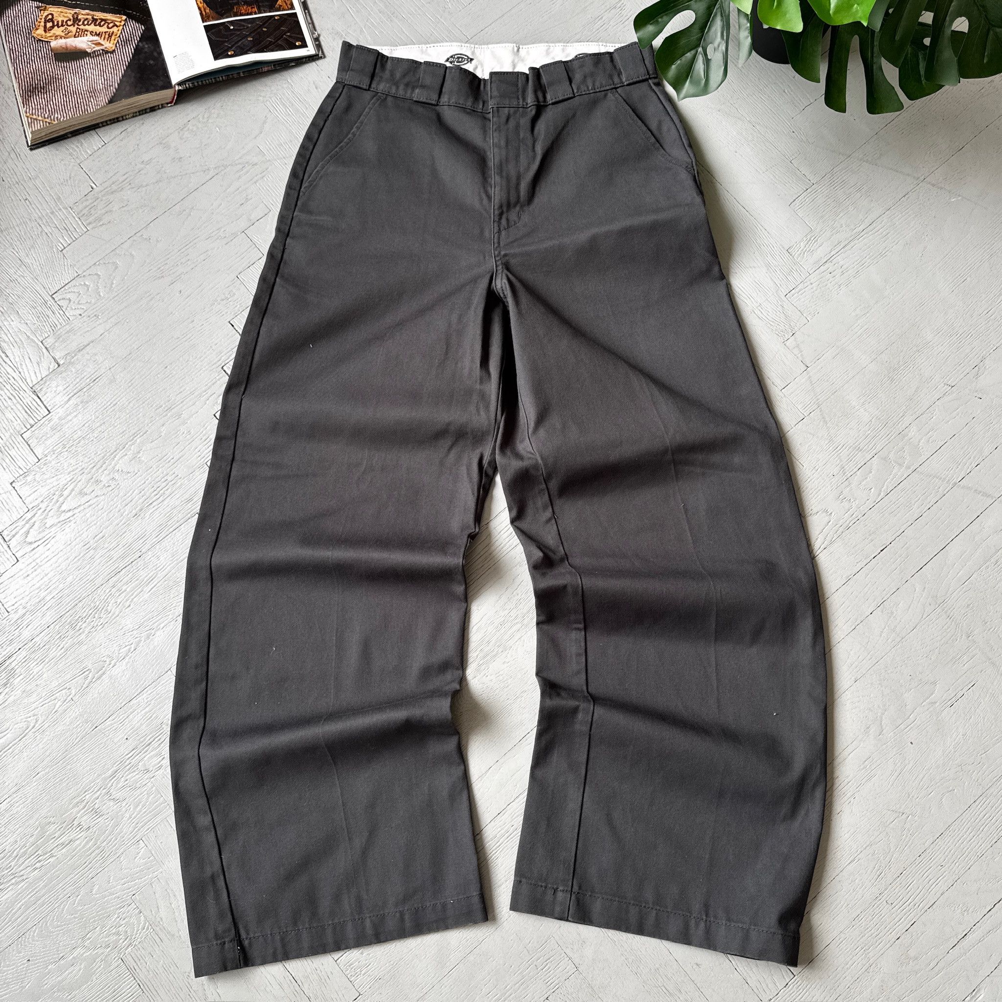 Dickies 247 Baggy Pants Wide Leg Relaxed Fit in Black, Men's (Size 29)