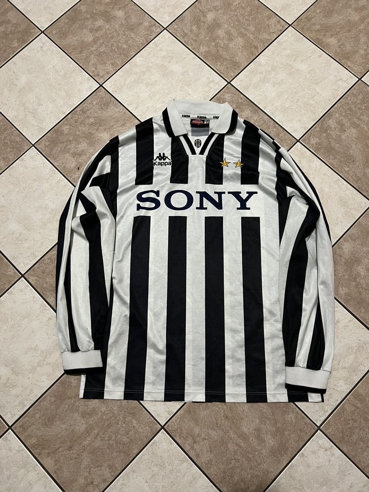 Kappa × Vintage Original Juventus 1995/96 home long-sleeved football jersey Size US XL / EU 56 / 4 - 2 Thumbnail