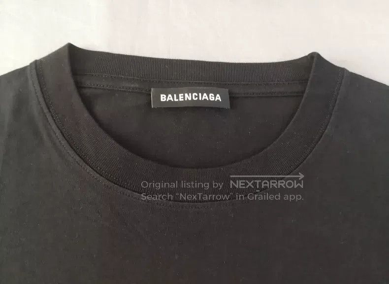 Balenciaga Balenciaga Black, letter printed T-shirt Size US M / EU 48-50 / 2 - 2 Thumbnail