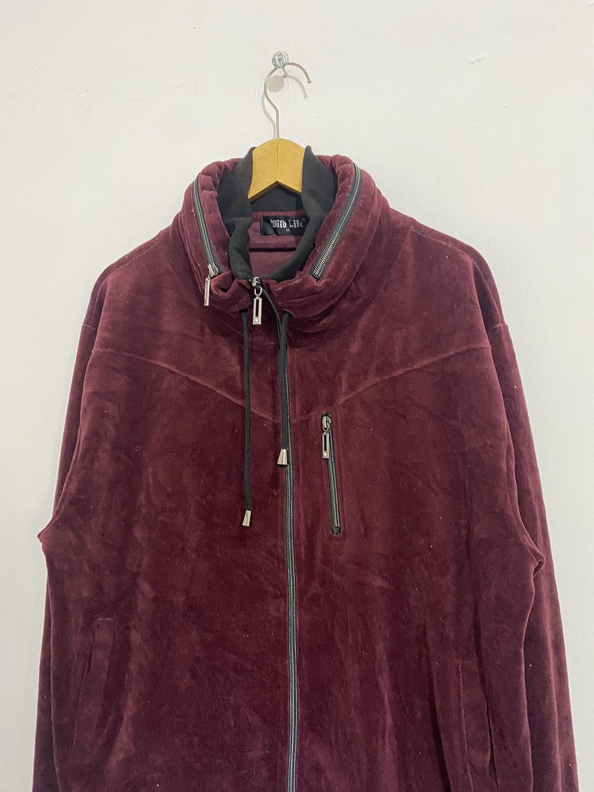 If Six Was Nine 💸BINDINGOFFER💸wildlife velvet maroon bono hoodie styled goa Size US L / EU 52-54 / 3 - 2 Thumbnail