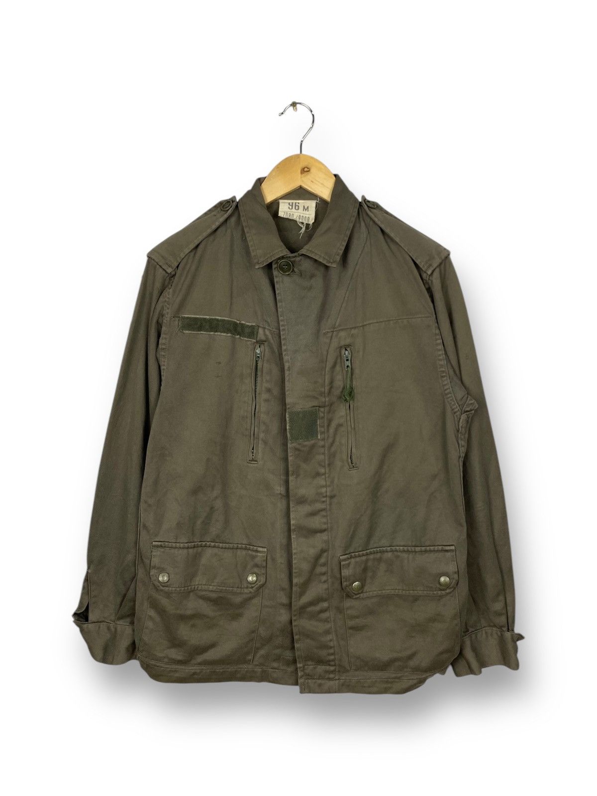 Vintage Vintage 80s 1984 Sapivog Uxegney Army Military Jacket. #D10 Size US M / EU 48-50 / 2 - 1 Thumbnail
