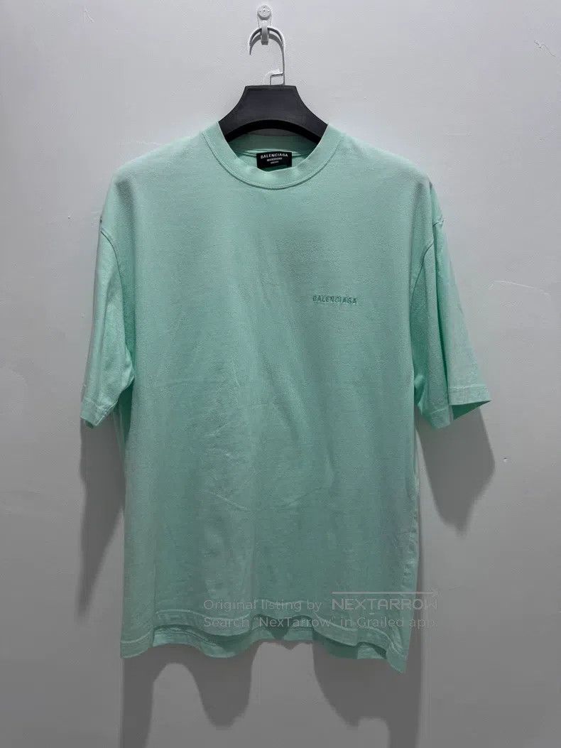 Balenciaga Balenciaga Mint Green Short Sleeve Size US S / EU 44-46 / 1 - 1 Thumbnail