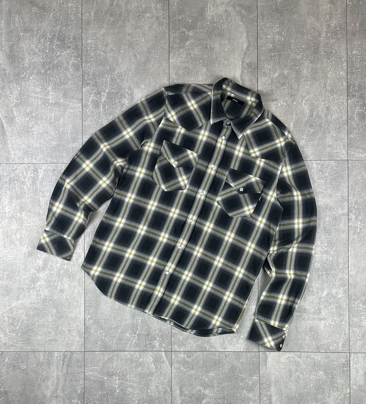 Diesel Diesel Mens Flannel Shirts Button Up Size US L / EU 52-54 / 3 - 1 Thumbnail