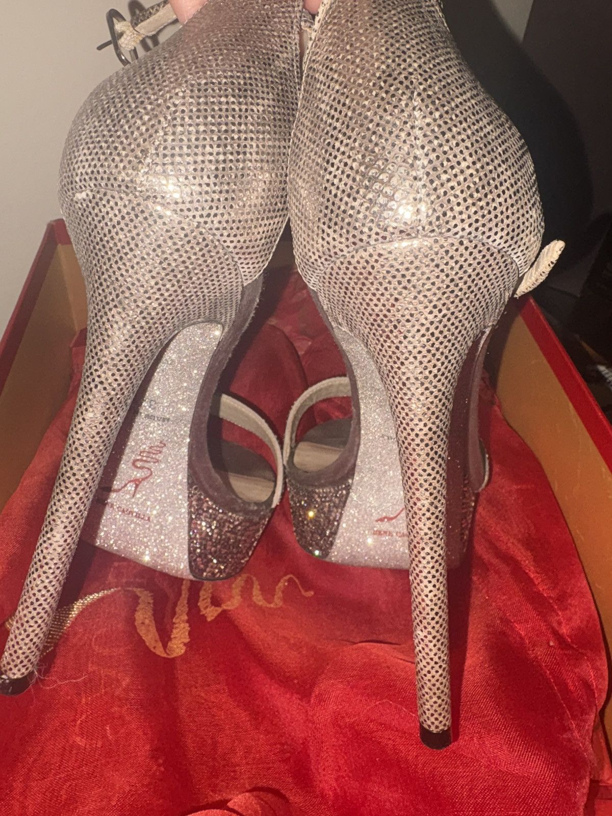 Rene Caovilla rene caovilla heels silver platform Size US 7.5 / IT 37.5 - 3 Thumbnail