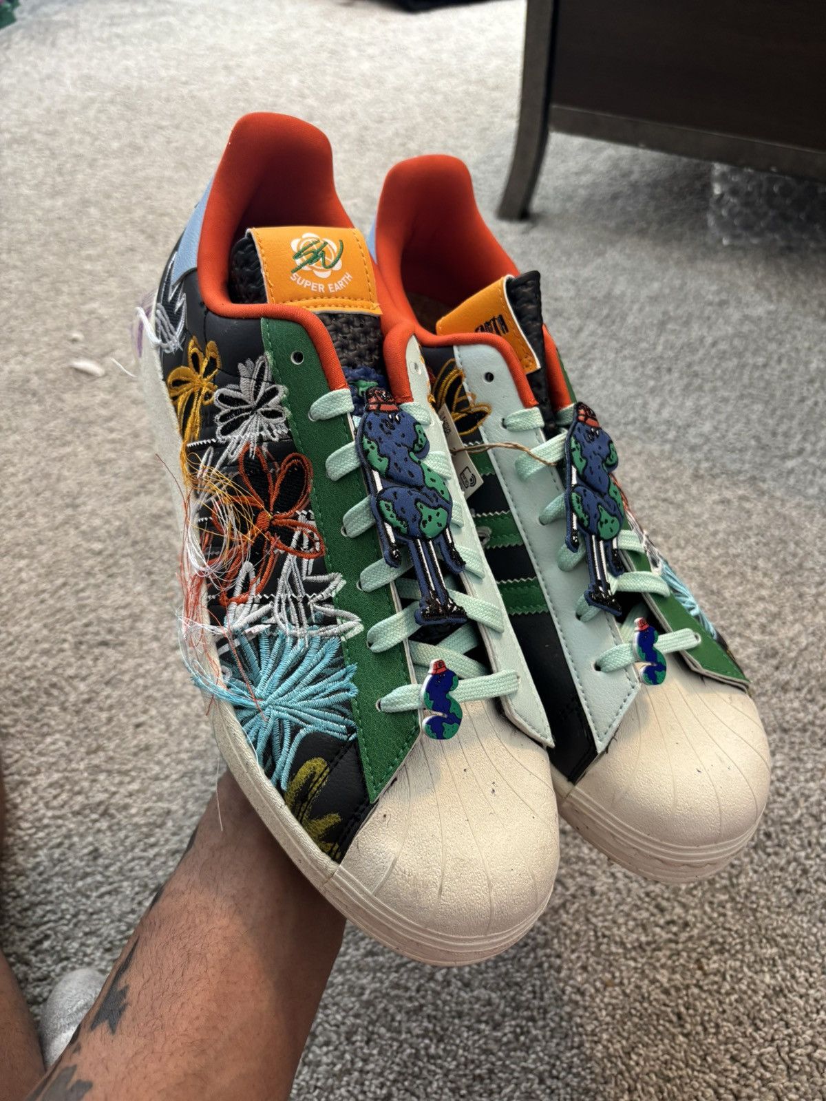 Adidas sean wotherspoon x adidas superstars Size US 12 / EU 45 - 1 Thumbnail