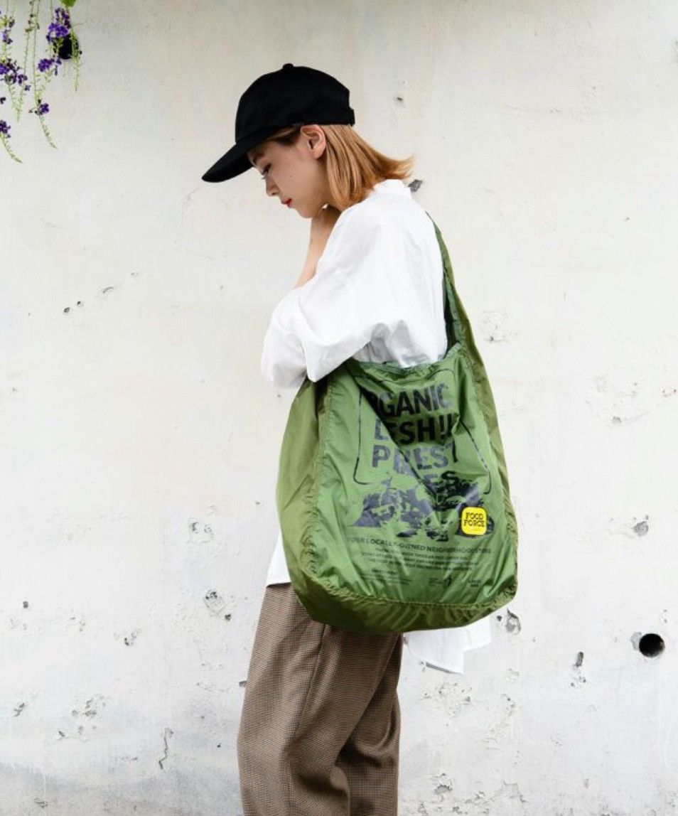 Japanese Brand Food Force OREGON Japan Ripstop Nylon Packable Eco Tote Bag Size ONE SIZE - 15 Thumbnail