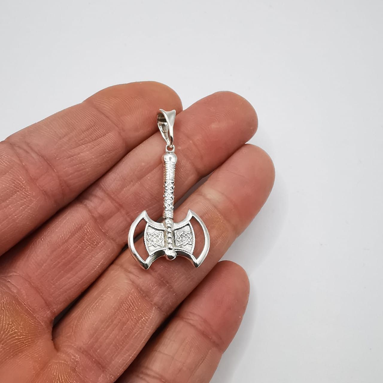 Sterling Silver Vintage Pendant "Perun's Axe " made of 925 silver 4,23g Size ONE SIZE - 5 Thumbnail