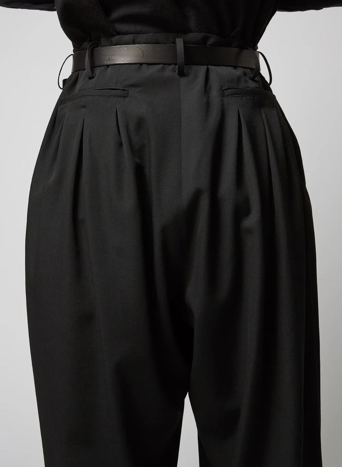 Yohji Yamamoto Yohji Yamamoto Pour Homme 12 Tuck Thick Wide Trousers Size US 34 / EU 50 - 13 Thumbnail