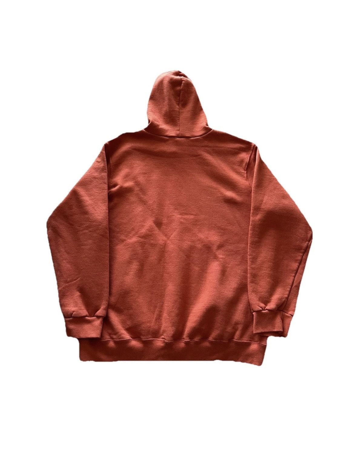 Nike × Vintage Vintage 90s/Y2k Nike Orange Center Swoosh Hoodie Size Large Size US L / EU 52-54 / 3 - 2 Thumbnail