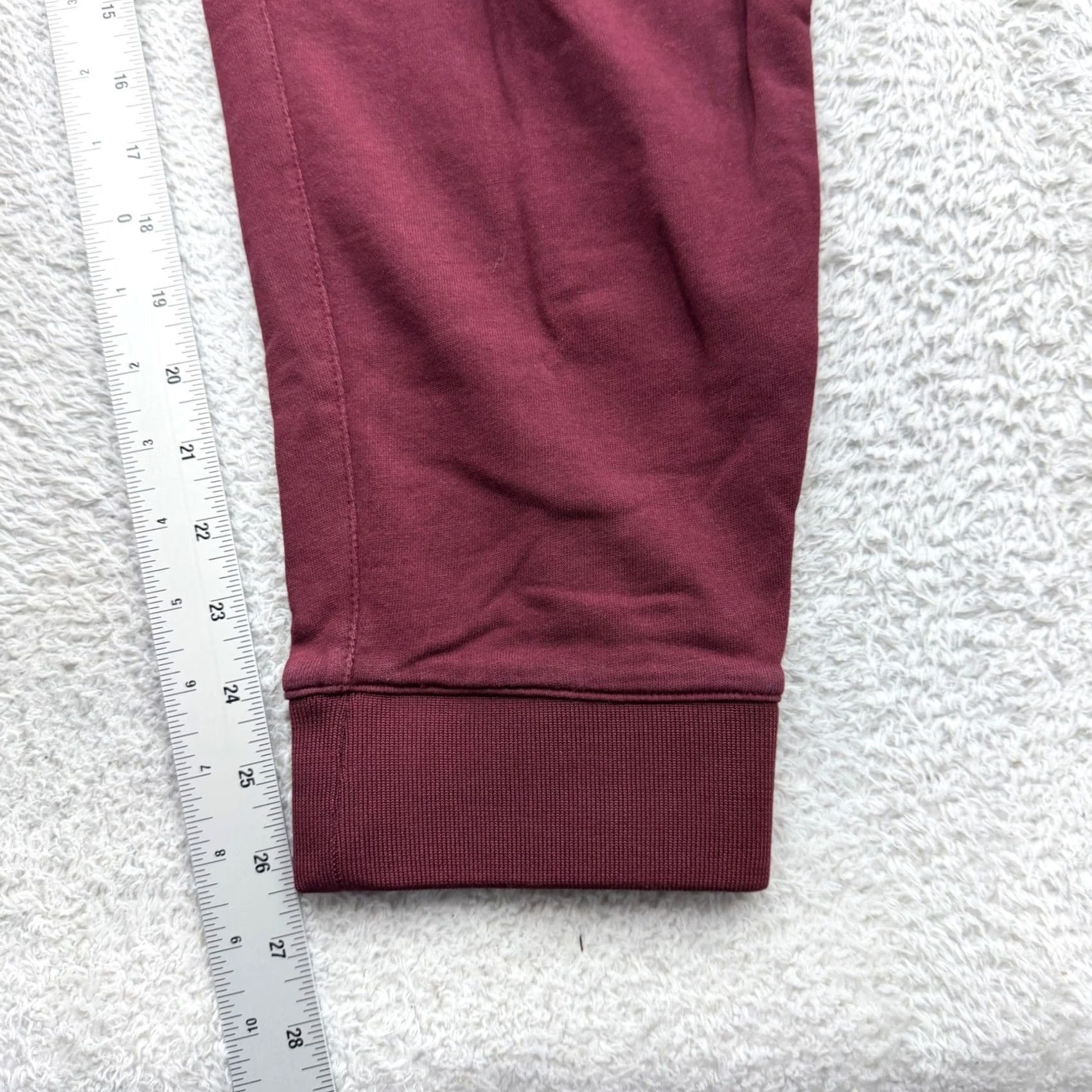 Armani Exchange Armani Exchange Mens Burgundy Logo Joggers Sweatpants XM001266 Size L Size US 33 - 3 Thumbnail