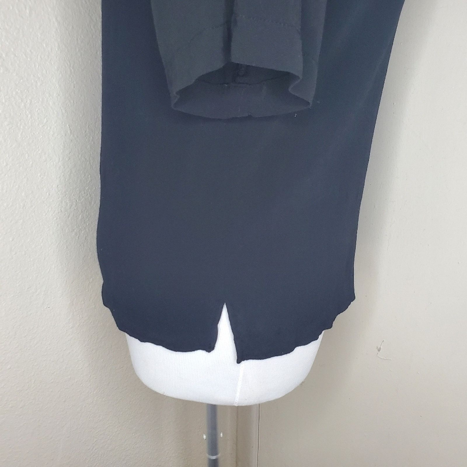 MONROW Monrow Black Crepe Blouse Medium Size M / US 6-8 / IT 42-44 - 5 Thumbnail